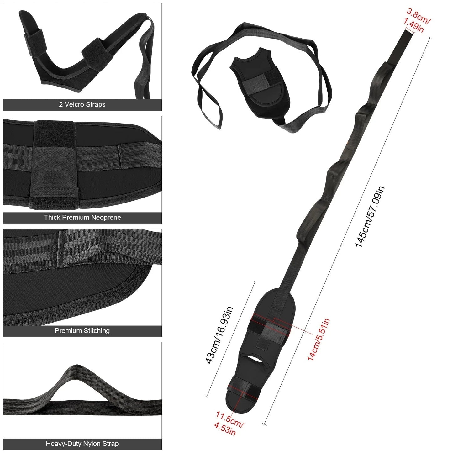 MULTIFUNCTIONAL YOGA LEG STRETCHER BELT