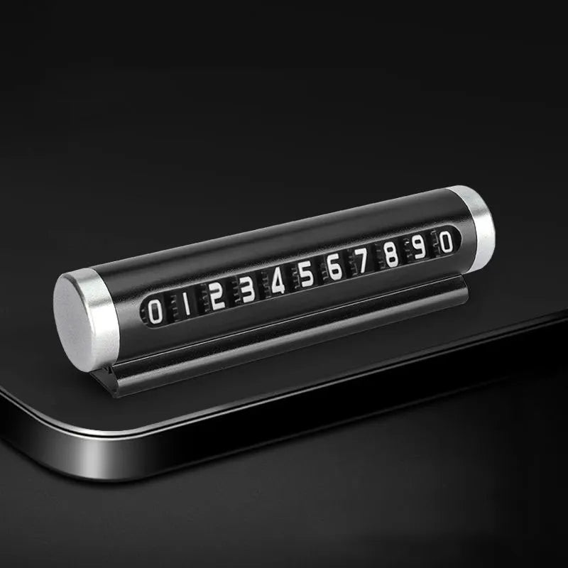 Self Adhesive Metal Car Phone Number Dashboard Display
