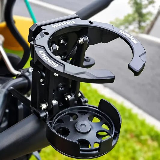 2 in 1 Foldable Metallic Cup Holder For Motorcycle and Bicycle