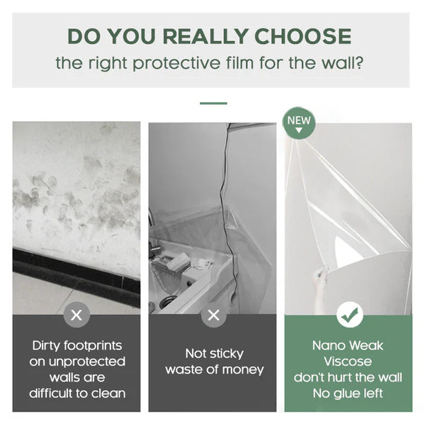 Self-Adhesive Transparent Electrostatic Wall Protection Film