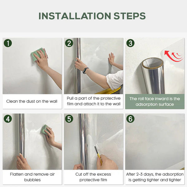 Self-Adhesive Transparent Electrostatic Wall Protection Film