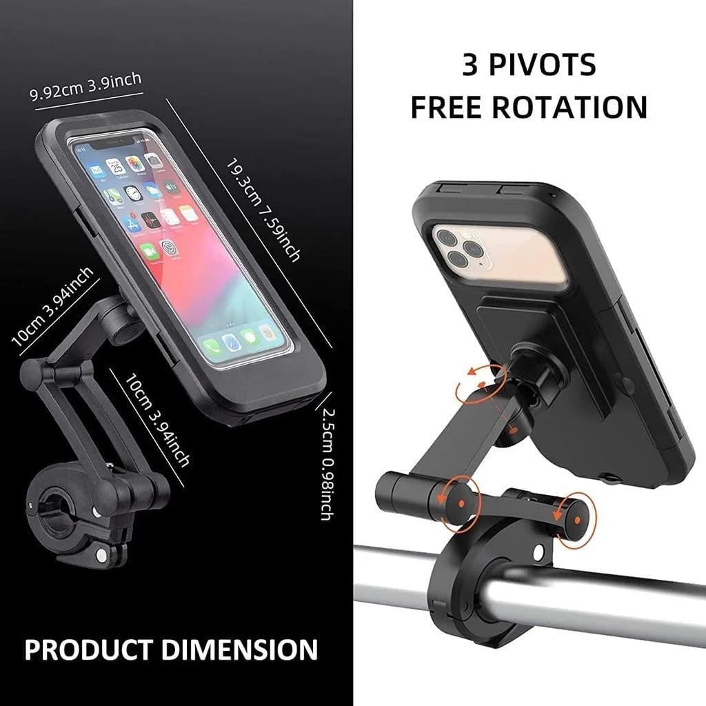 Universal 360 Degree Waterproof Bike Phone Holder