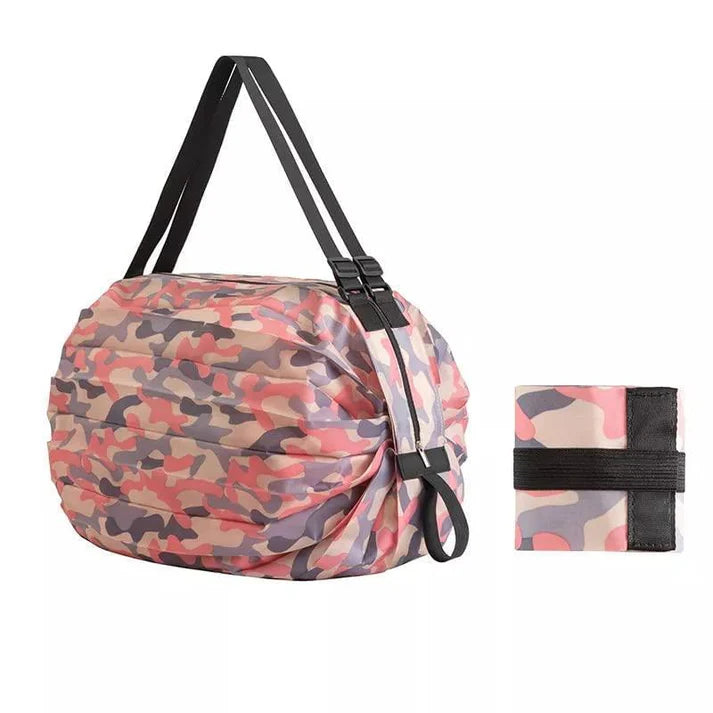 2 in 1 Space Saver Foldable Strip Tote Bag