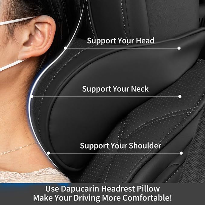 Car Headrest Memory Foam Neck Support Pillow