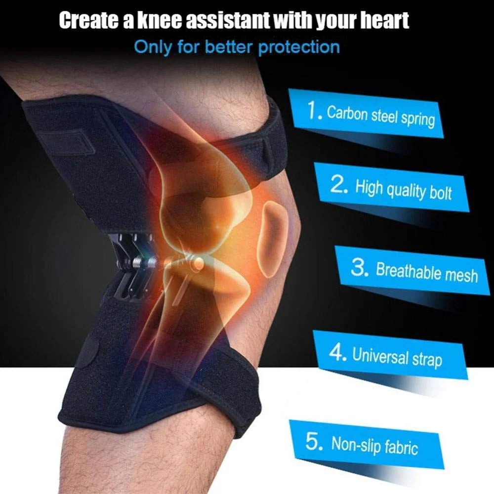 Power Knee Support Booster with Spring Force (PAIR)