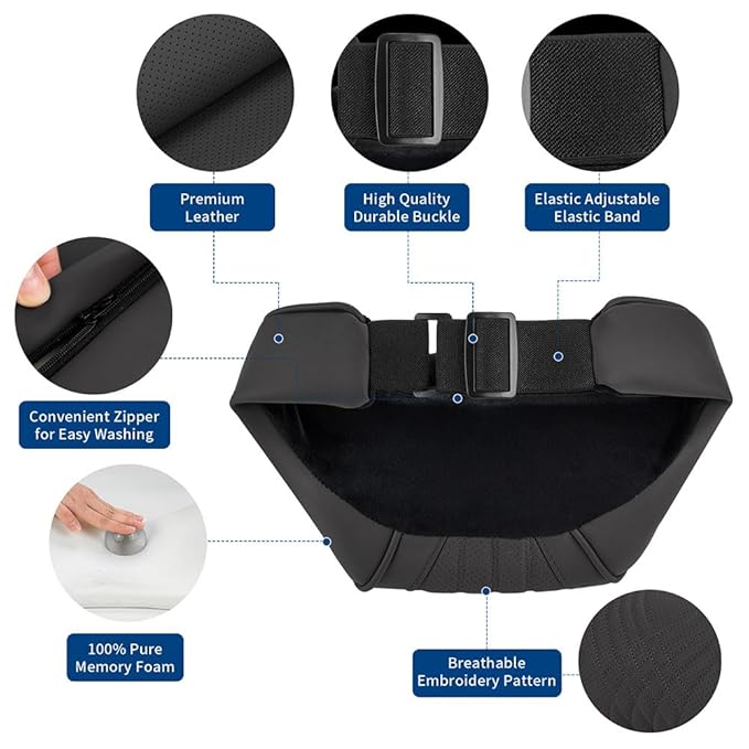 Car Headrest Memory Foam Neck Support Pillow