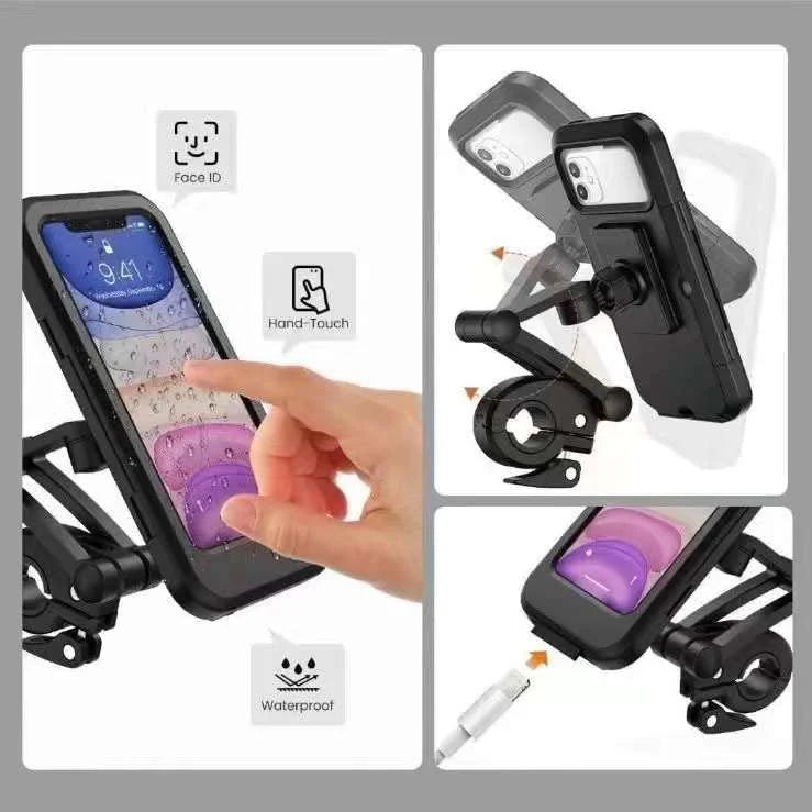 Universal 360 Degree Waterproof Bike Phone Holder