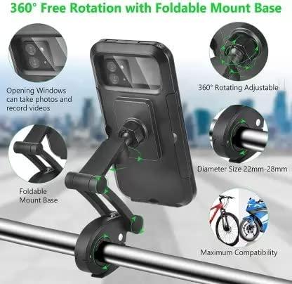 Universal 360 Degree Waterproof Bike Phone Holder
