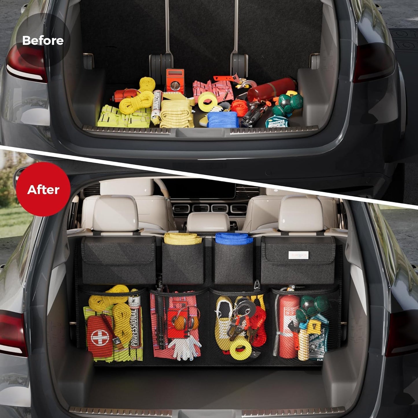 Premium Car Back Seat Storage Trunk Organizer