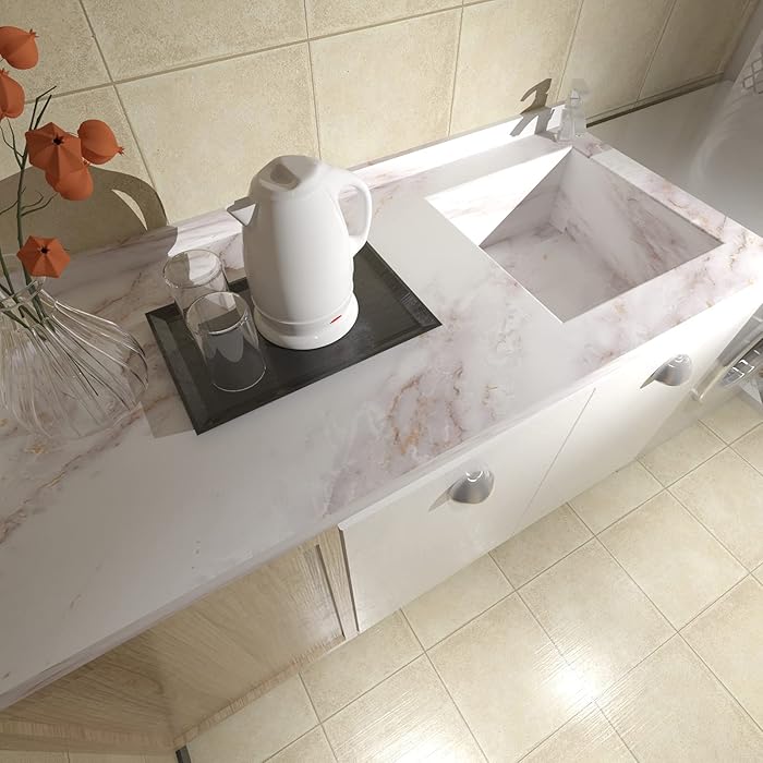 Self-Adhesive Marble Texture Vinyl Contact Paper
