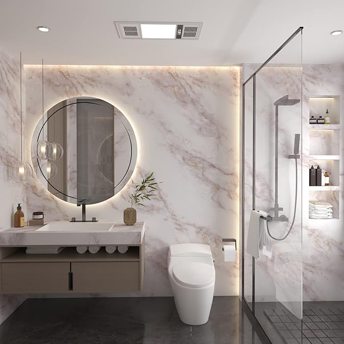 Self-Adhesive Marble Texture Vinyl Contact Paper