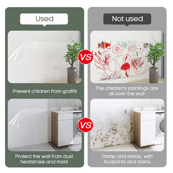 Self-Adhesive Transparent Electrostatic Wall Protection Film