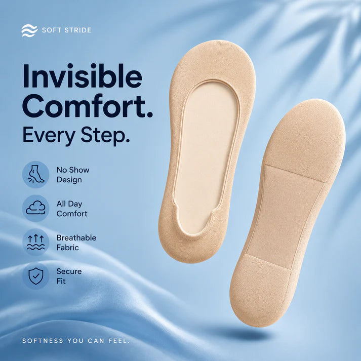 Invisible Insole Foam Cushion Socks