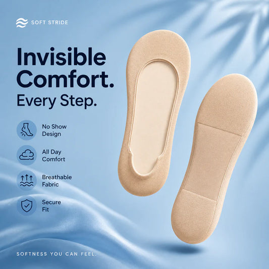Invisible Insole Foam Cushion Socks