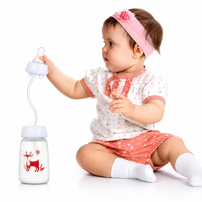 Hands Free Self Feeding Baby Bottle - 240 ML