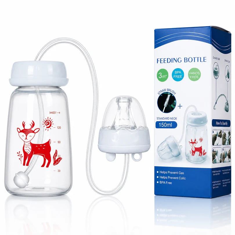 Hands Free Self Feeding Baby Bottle - 240 ML