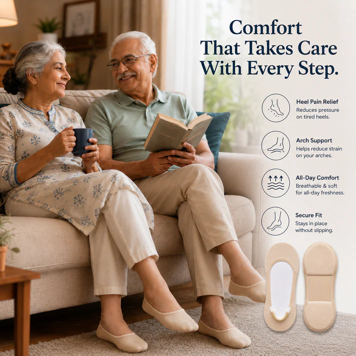 Invisible Insole Foam Cushion Socks