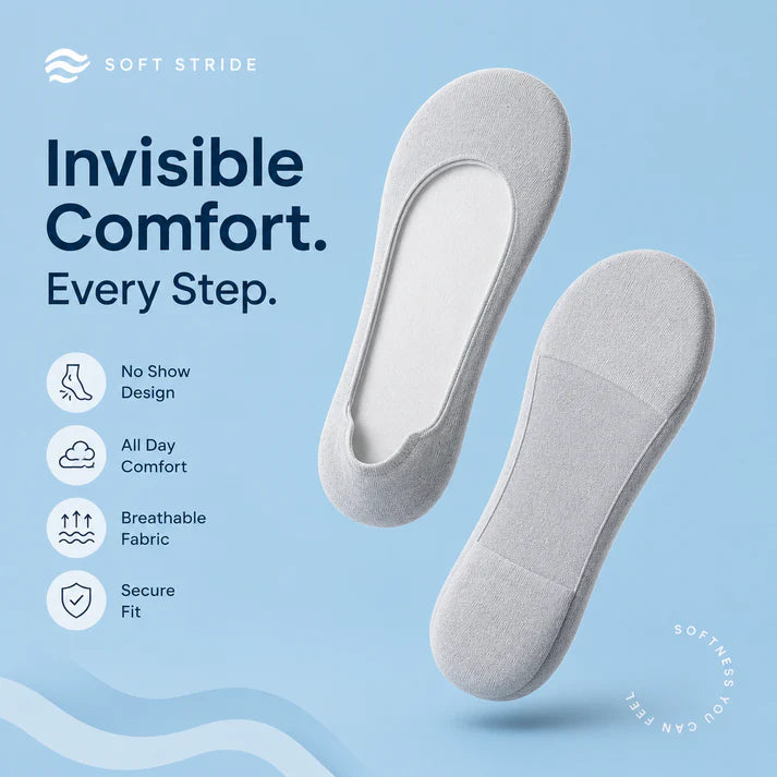 Invisible Insole Foam Cushion Socks