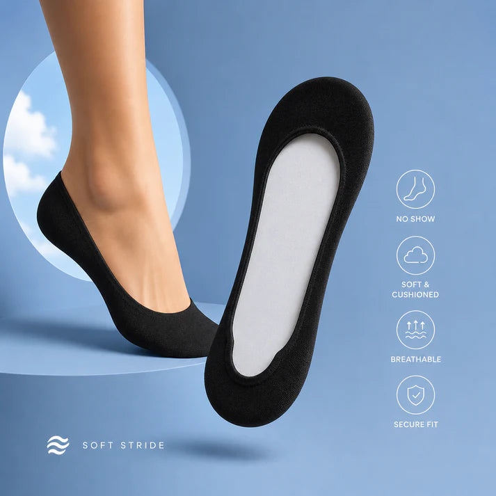Invisible Insole Foam Cushion Socks