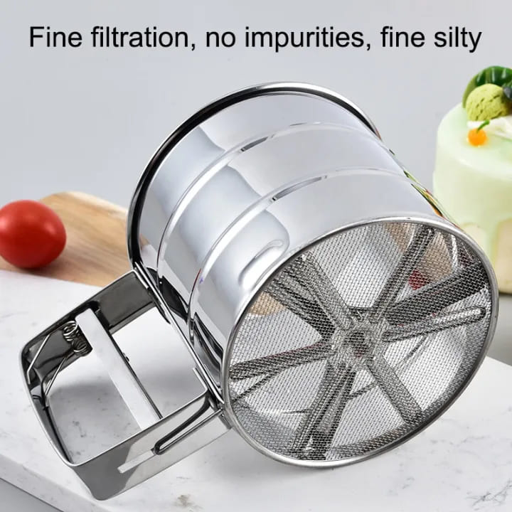 Stainless Steel Flour Sifter (Atta Chhani)