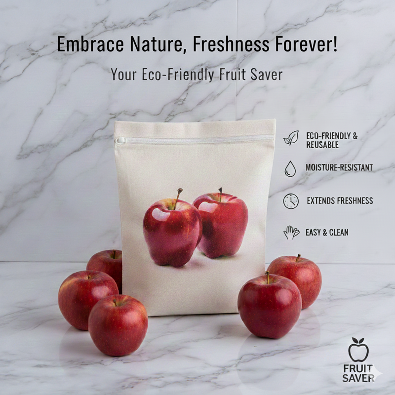 Pure Cotton Breathable Reusable and Washable Printed Fruits and Vegetable Bags