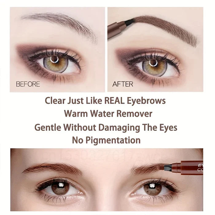 Waterproof 4 Points Long Lasting Eyebrow Pen