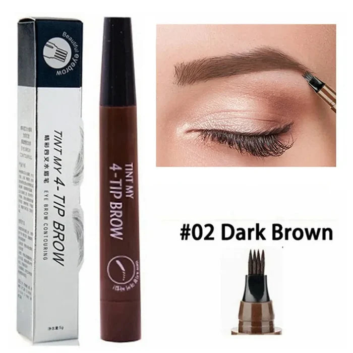 Waterproof 4 Points Long Lasting Eyebrow Pen