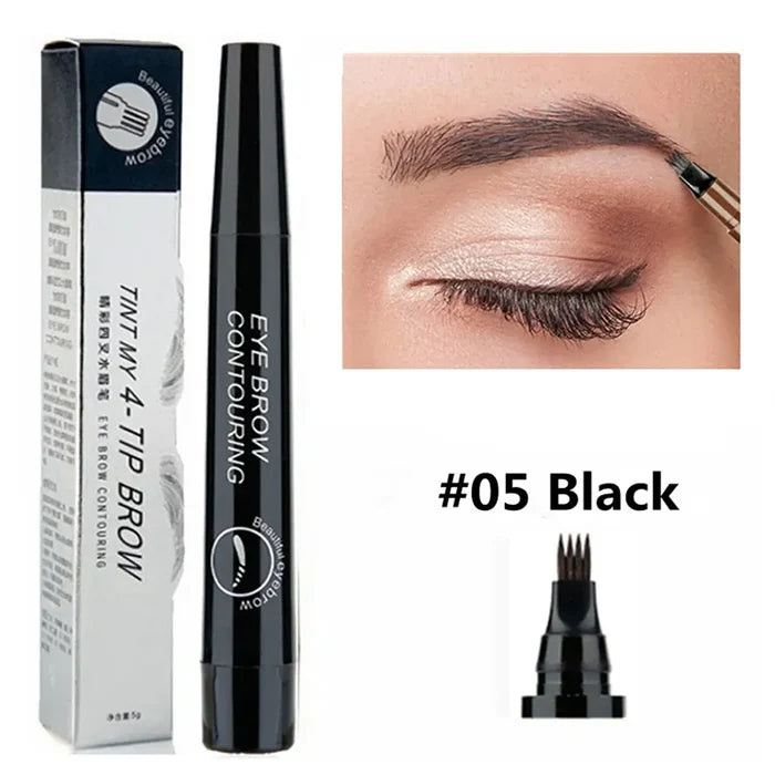Waterproof 4 Points Long Lasting Eyebrow Pen
