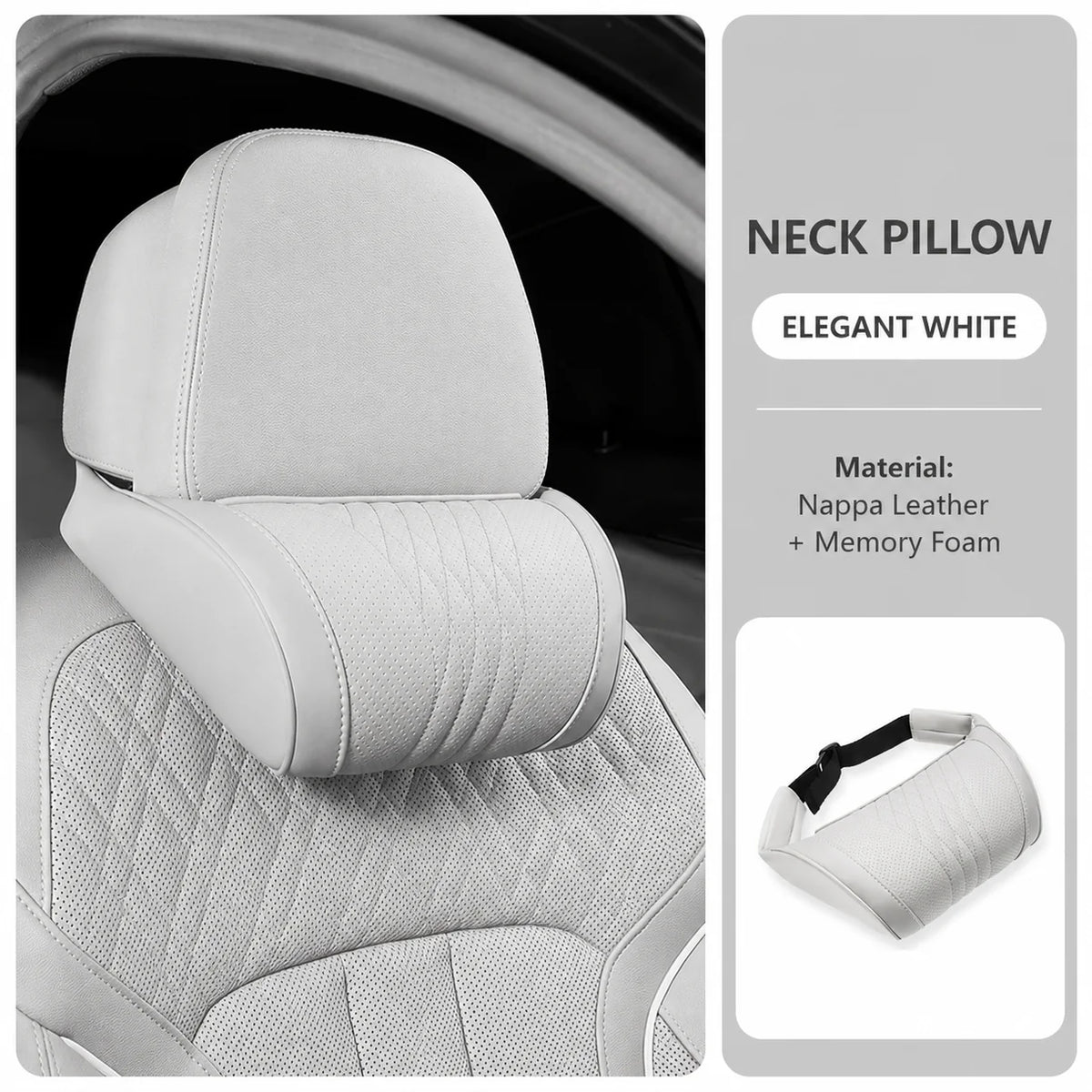 Car Headrest Memory Foam Neck Support Pillow