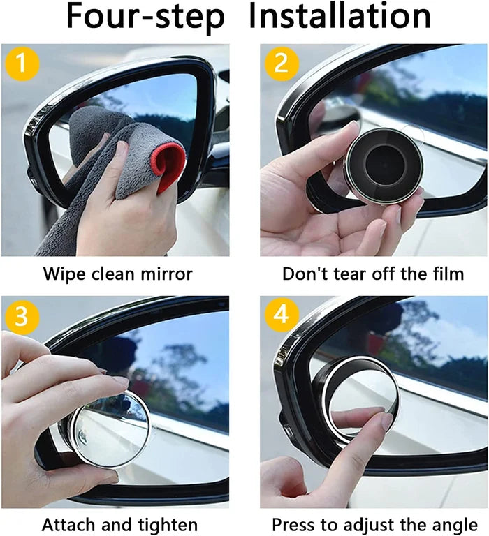 360 Degree View Car Blindspot Rear View Mirrors
