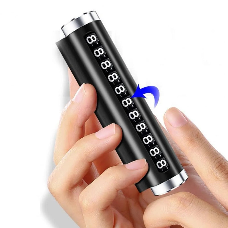 Self Adhesive Metal Car Phone Number Dashboard Display