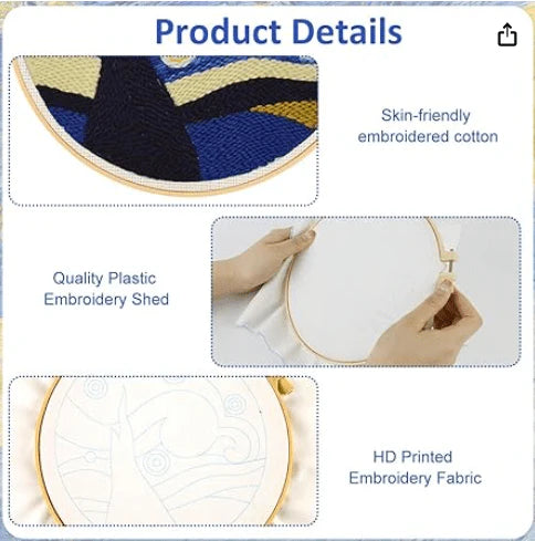 First Stitch™ – Beginner Punch Needle Kit for Kids & Teens