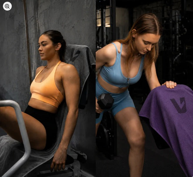900 GSM Sweat Absorbing Full Length LOCKFIT GYM TOWEL with ZIP Pockets