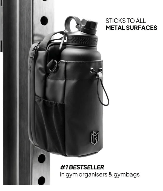 Multipurpose 4 in 1 Magnetic Sling Gym Bag with Bottle Mobile Phone and Towel Holder