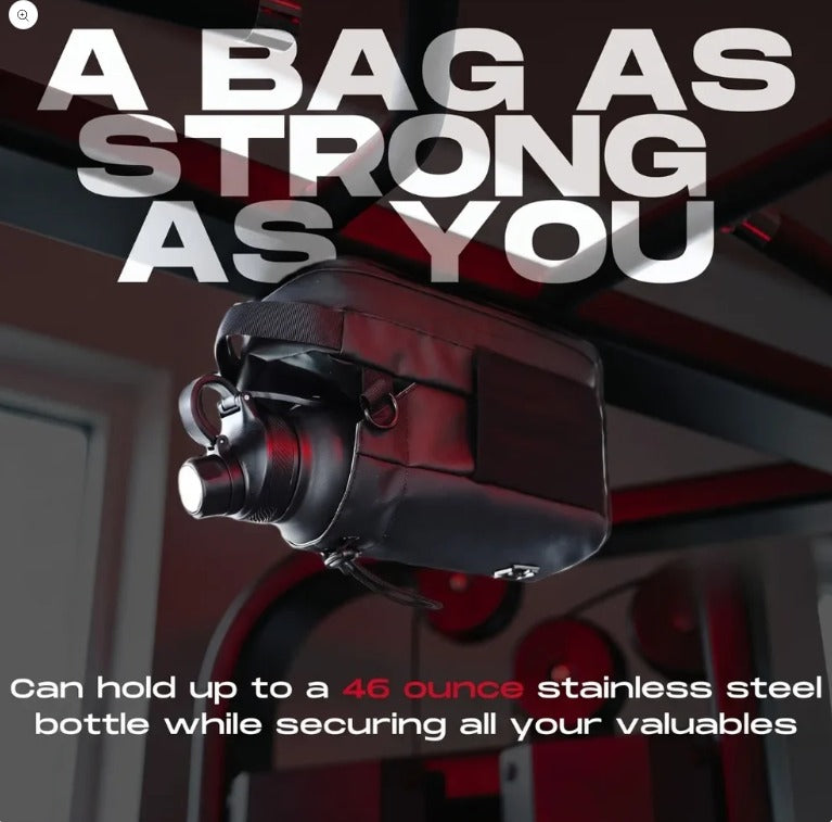 Multipurpose 4 in 1 Magnetic Sling Gym Bag with Bottle Mobile Phone and Towel Holder