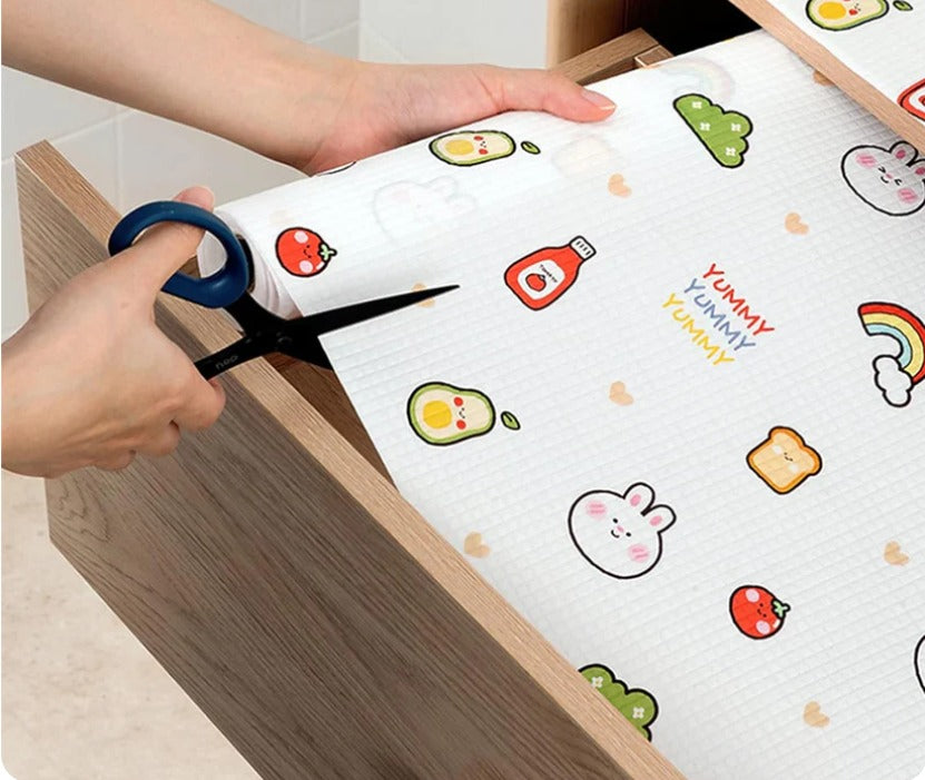 Anti Slip Kitchen and Drawer Decorative Mat Roll