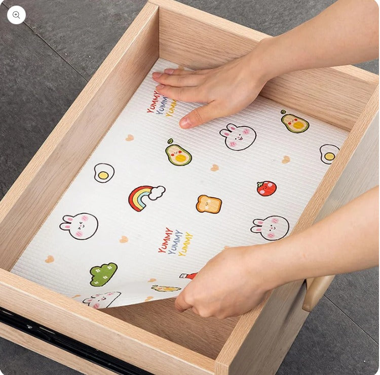 Anti Slip Kitchen and Drawer Decorative Mat Roll