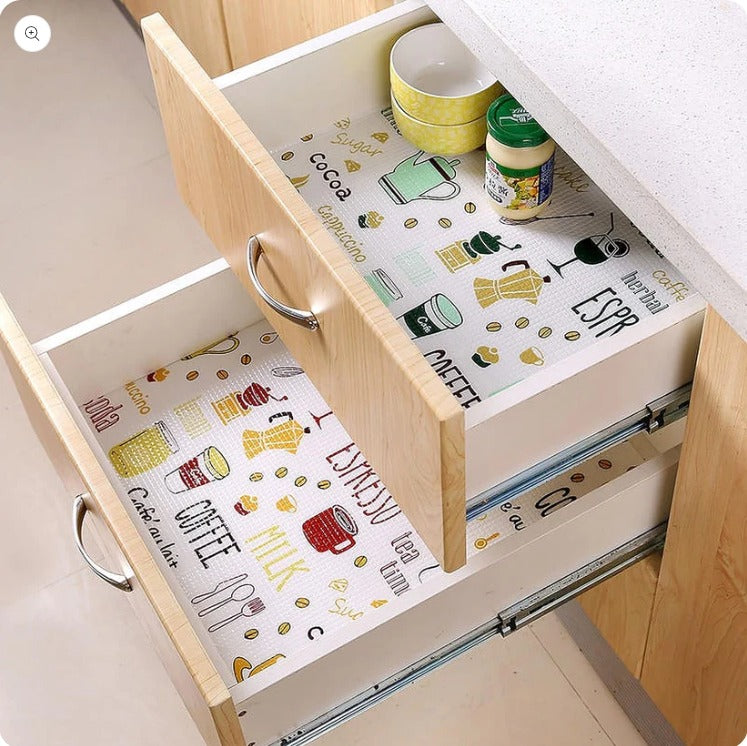 Anti Slip Kitchen and Drawer Decorative Mat Roll