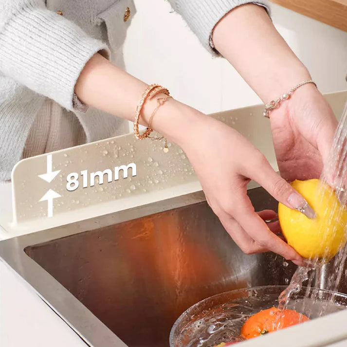 Silicone Kitchen Splash Guard with Integrated Suction Cup