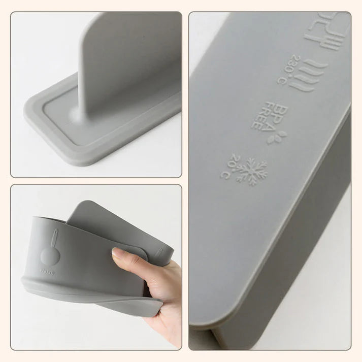 Silicone Kitchen Splash Guard with Integrated Suction Cup