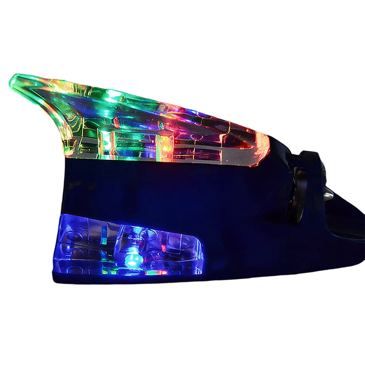 Wind Powered LED Shark Fin Car Roof Antenna