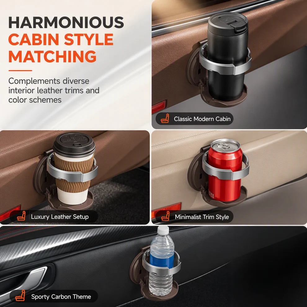 2 in 1 Foldable Car Door Drink Holder